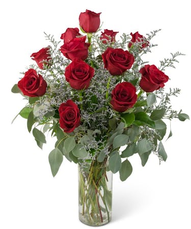 Elegance & Grace Long Stemmed Red Roses