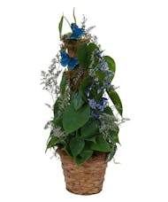 Plant Basket with Butterflies